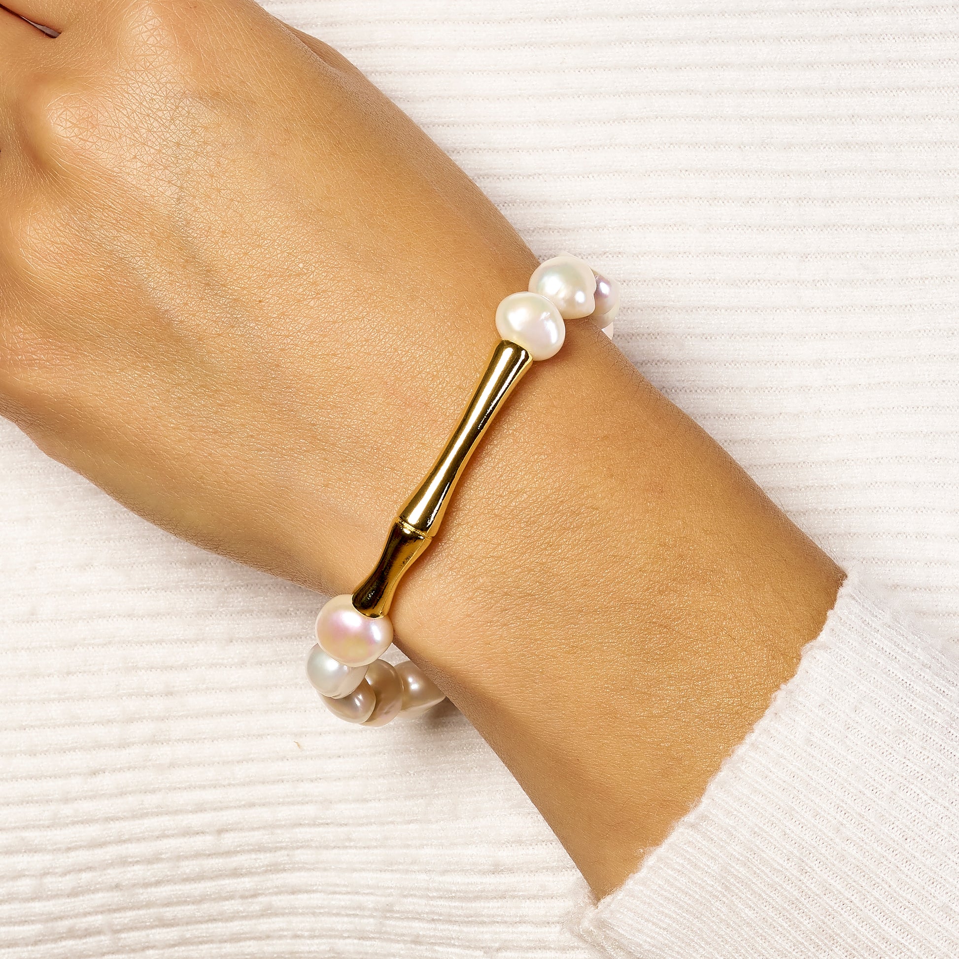 Bamboo Pearl Bracelet