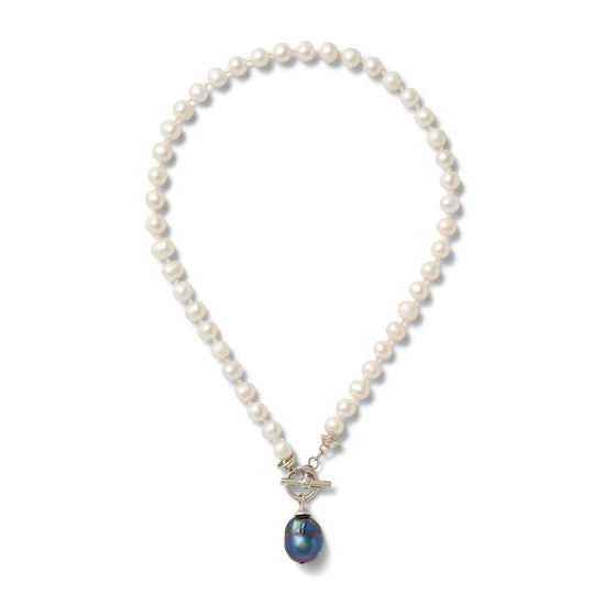 White Baroque + Sterling White Pearls