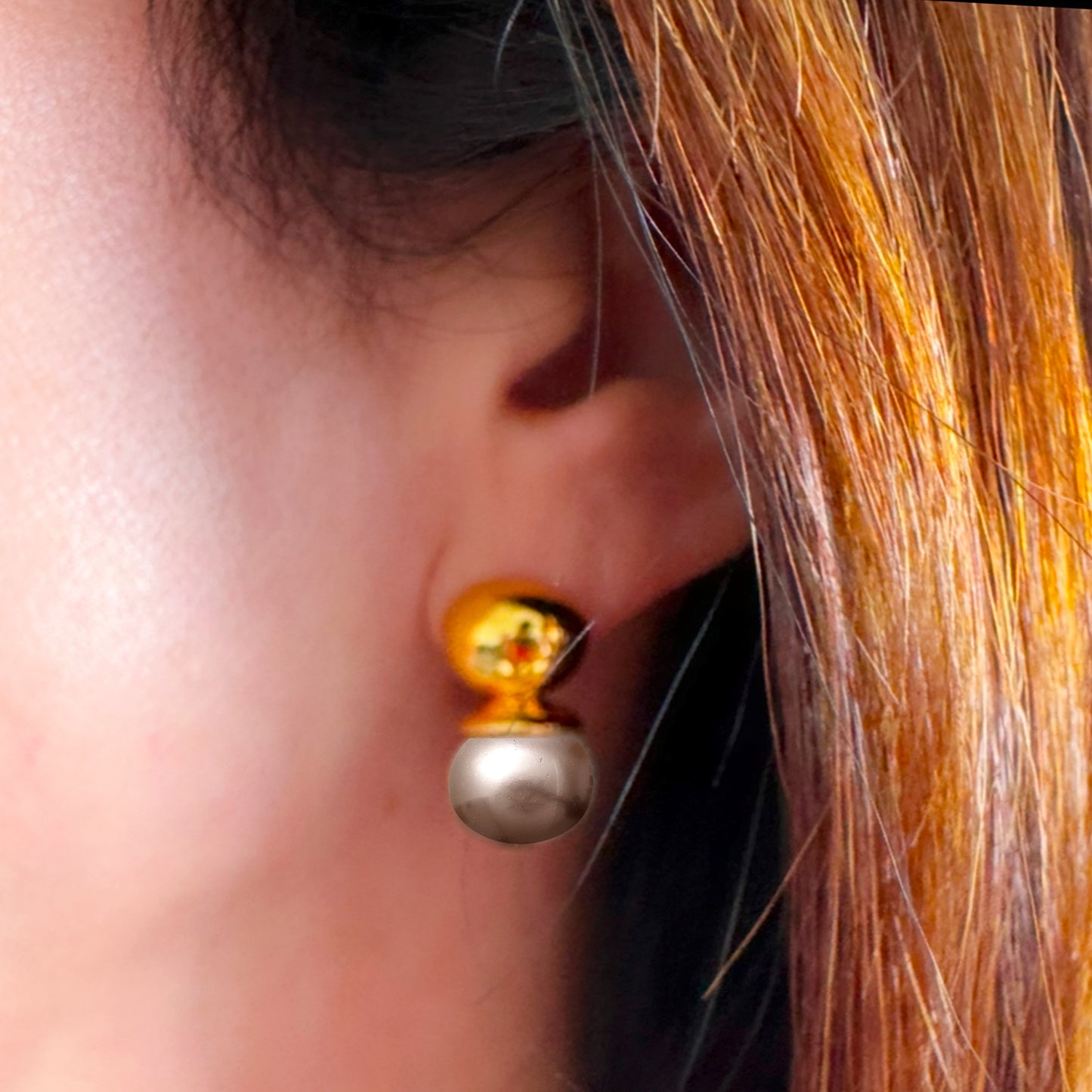 Baby Pebble Orb Earring Periwinkle