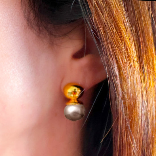 Baby Pebble Orb Earring Periwinkle