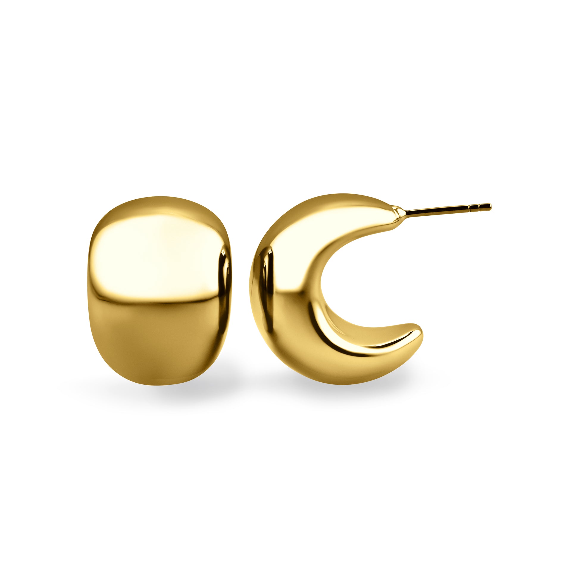 Chubby Glam Gold Hoops