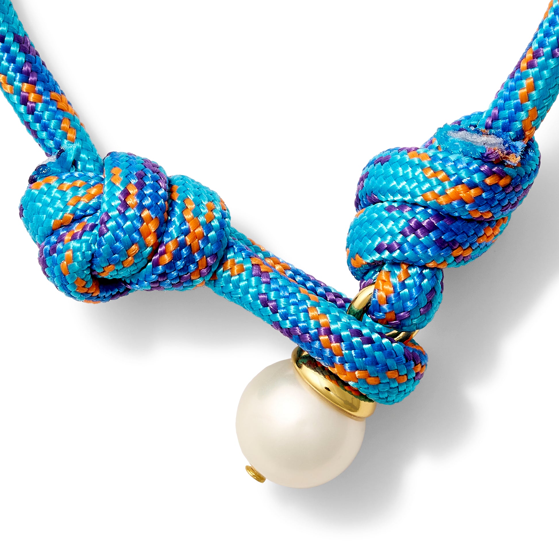 The Paracord + Pebble Pearl Pendant