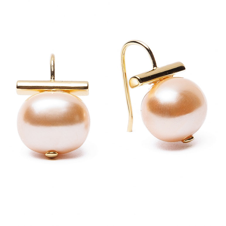 Petal Pebble Pearl Earring-Medium