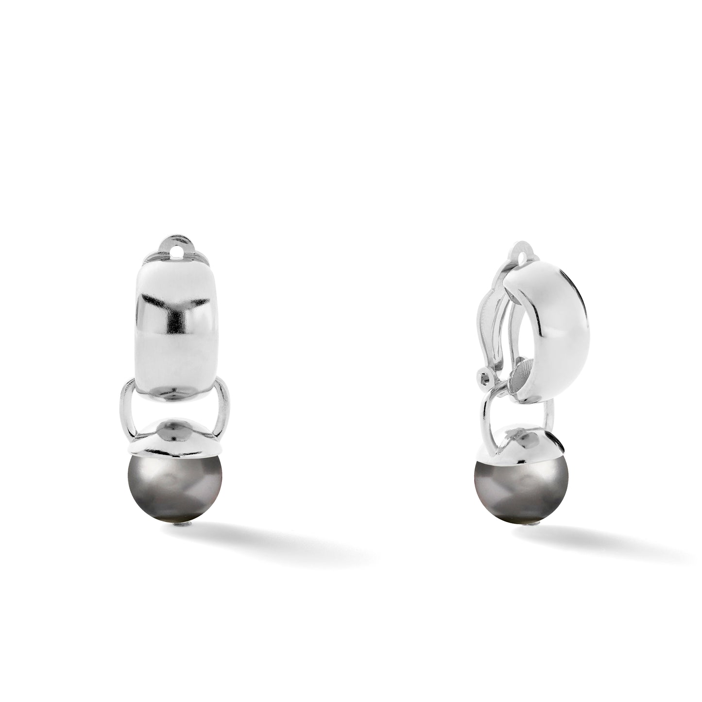 Sterling Sleek & Sculpted Ear Clips Medium