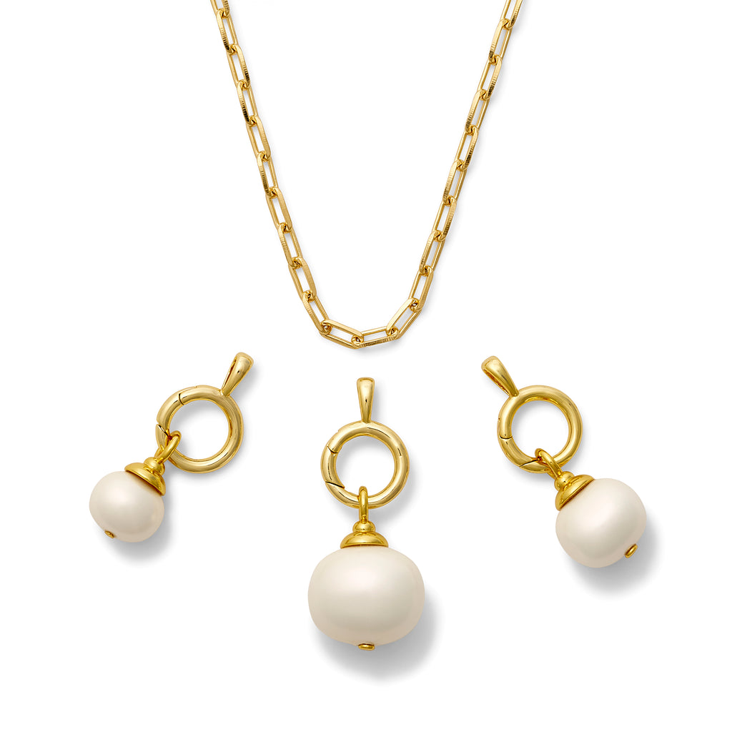 Pebble Pearl Charm Party Set