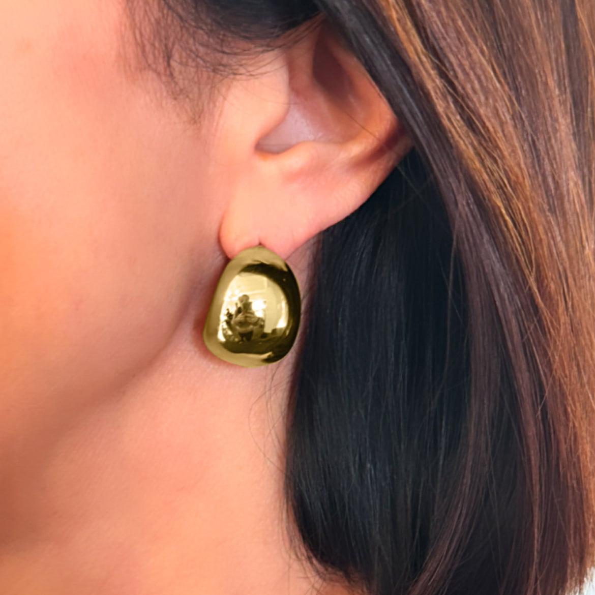 Chubby Glam Gold Hoops