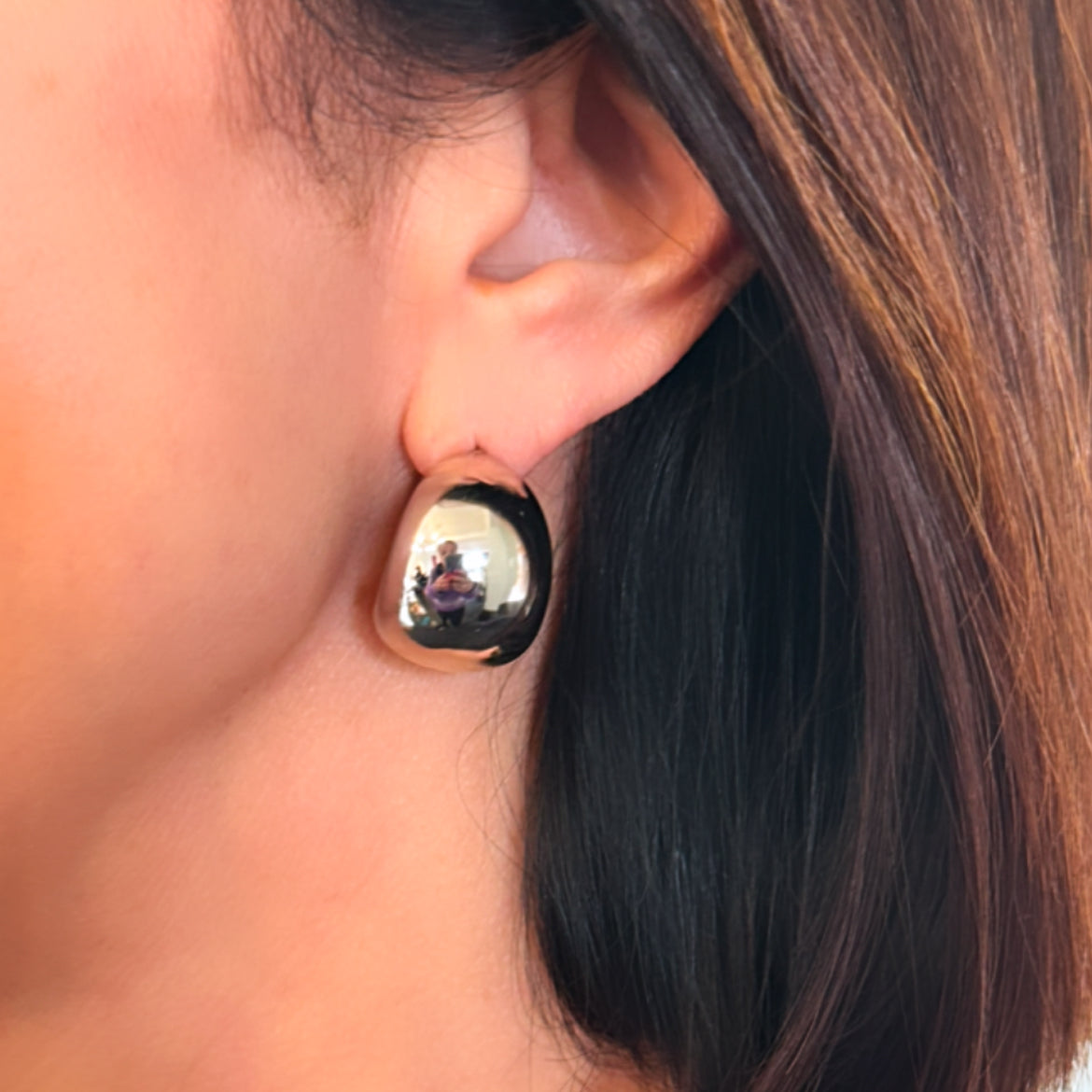 Chubby Glam Sterling Hoops 