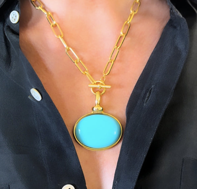 Diana V. Pendant turquoise