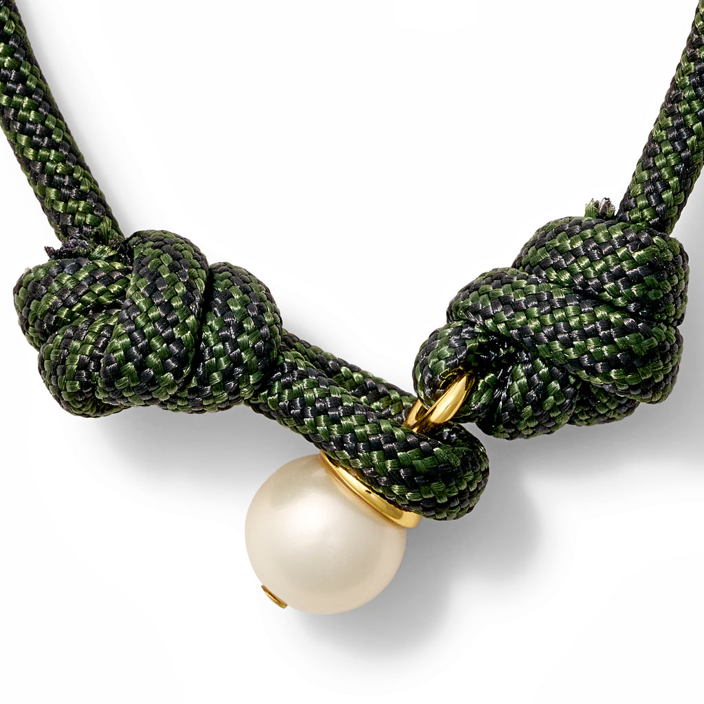 The Paracord + Pebble Pearl Pendant