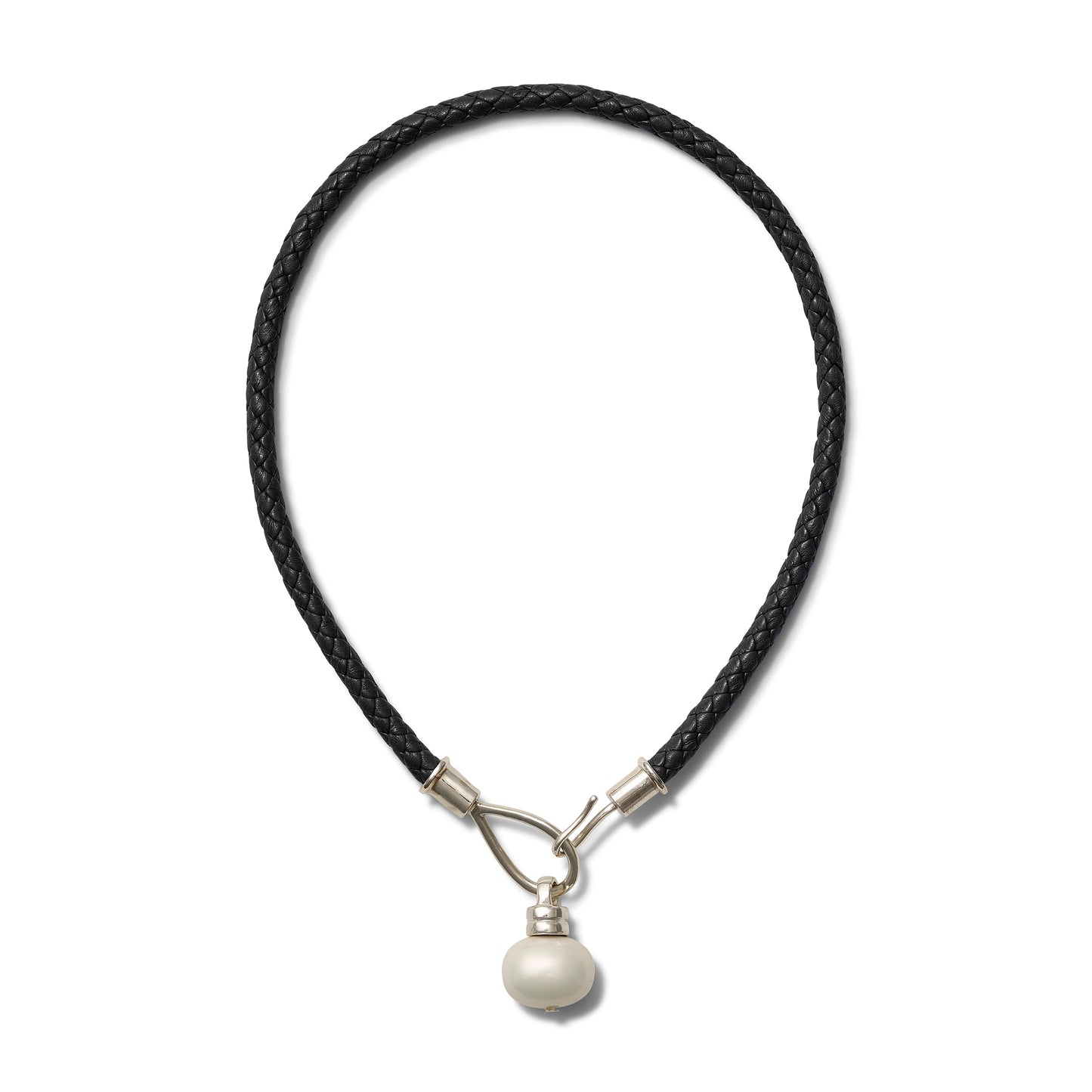 Sterling Lasso Pearl Coal Leather