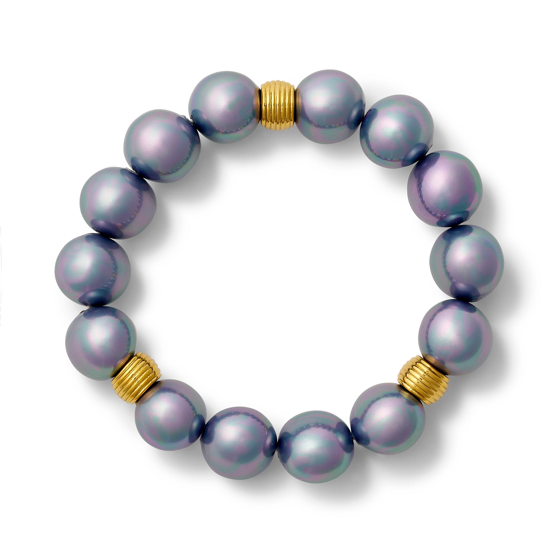 Iris Pebble Pearl Stacking Bracelet