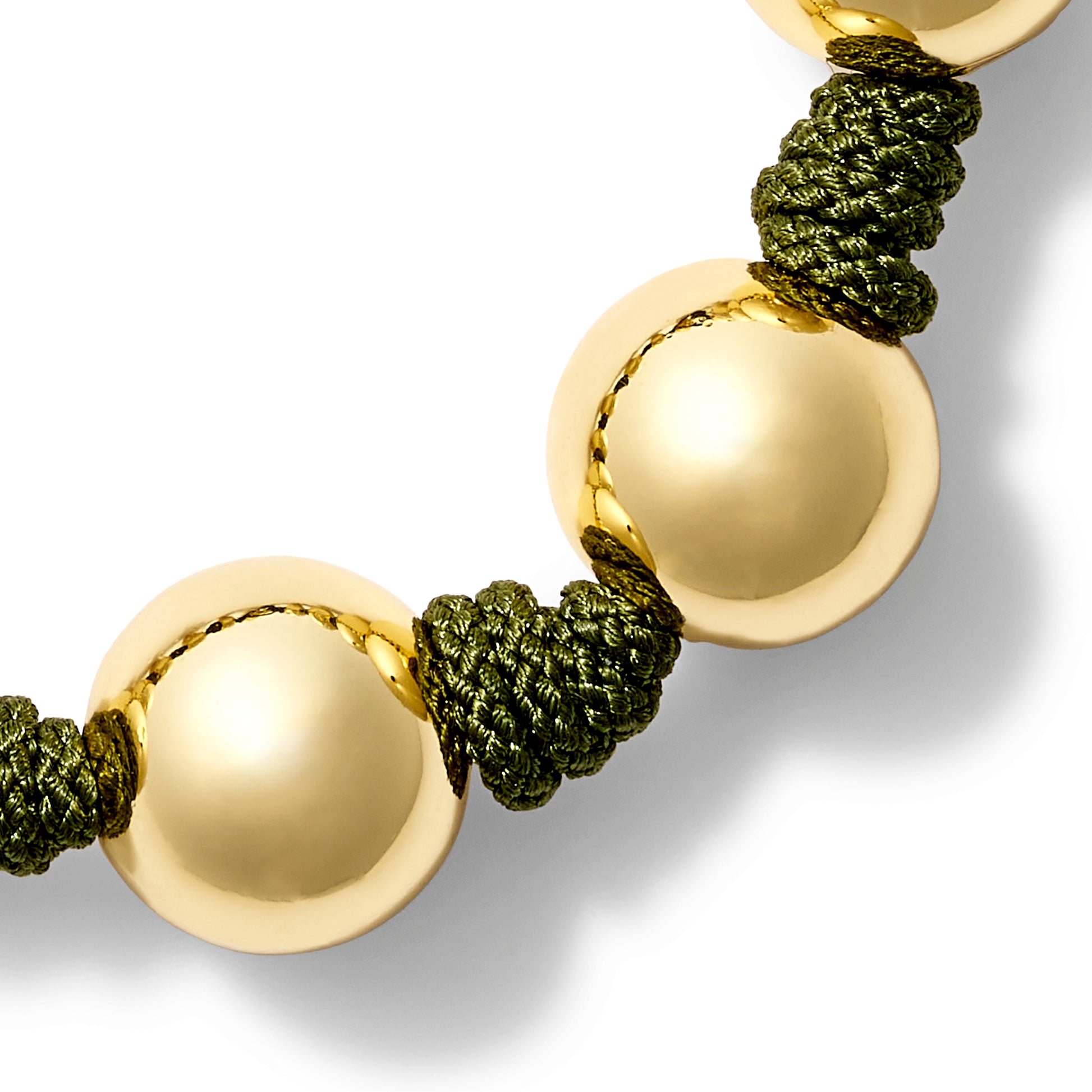 The Gold Ball + Pearl Knotting Bracelet