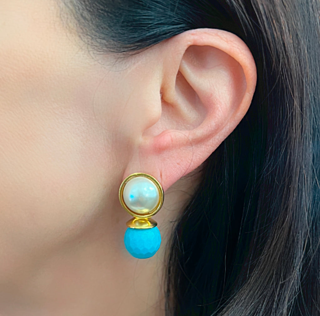 Bold Lady Pearl Earrings