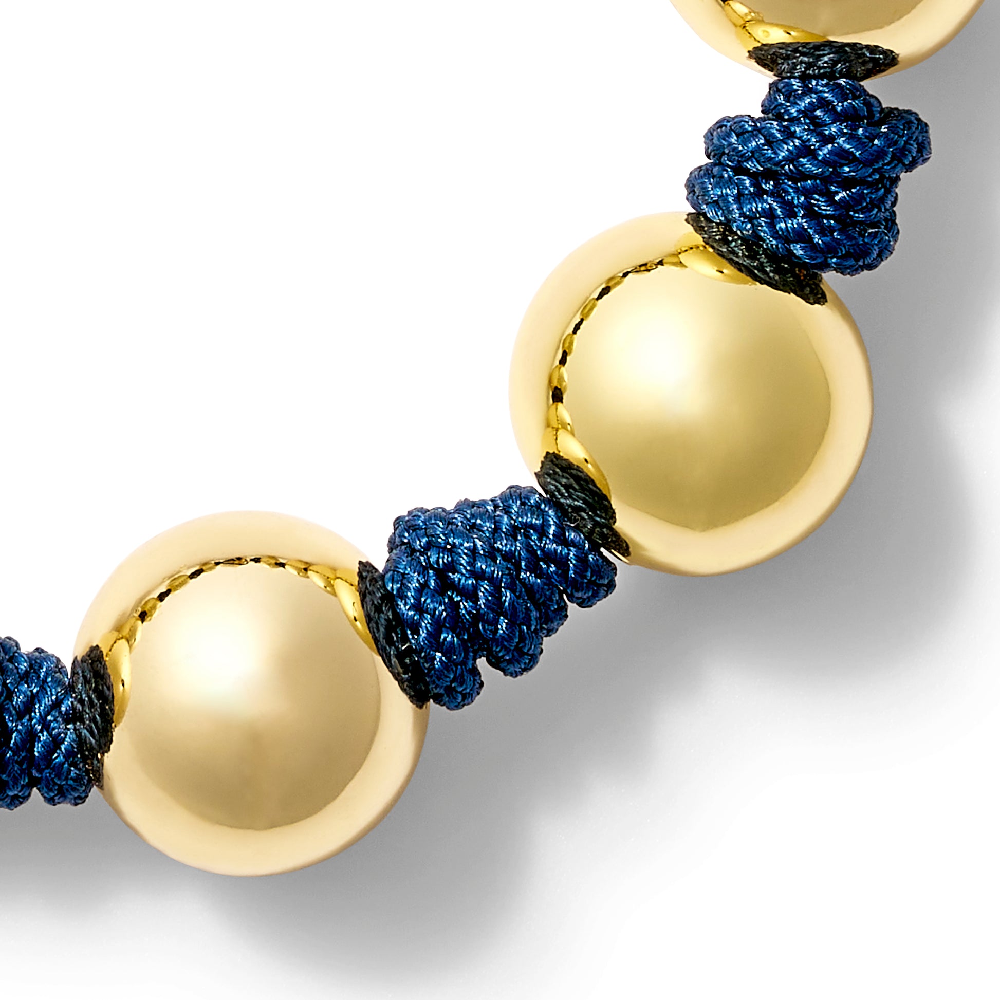 The Gold Ball + Pearl Knotting Bracelet