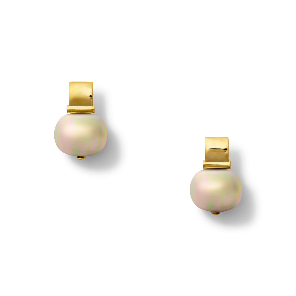 The Forever Fave Pebble Pearl Smooth Post Earring