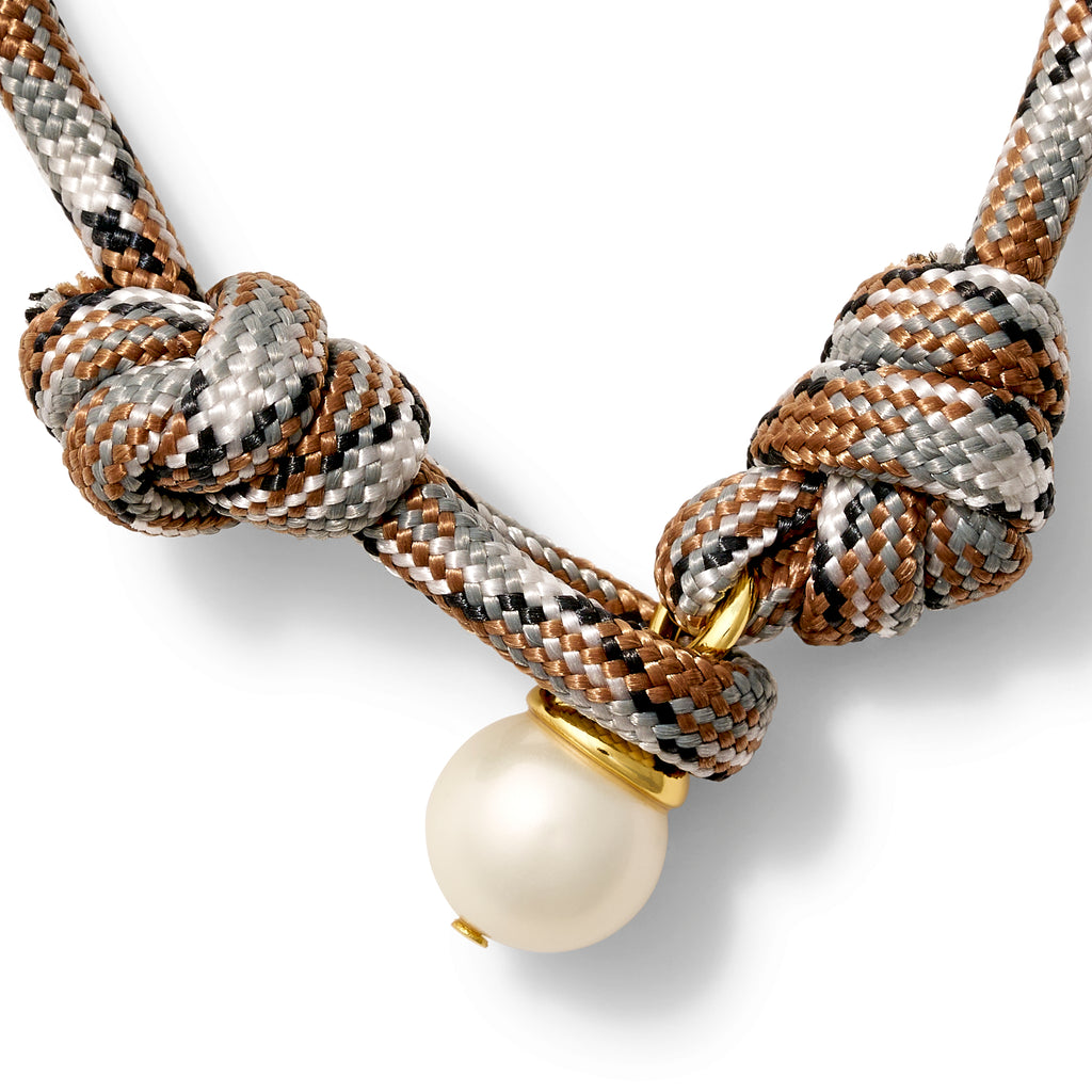 The Paracord + Pebble Pearl Pendant