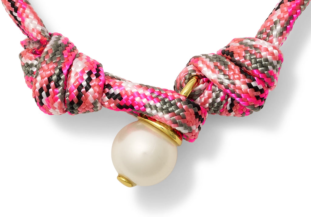 The Paracord + Pebble Pearl Pendant