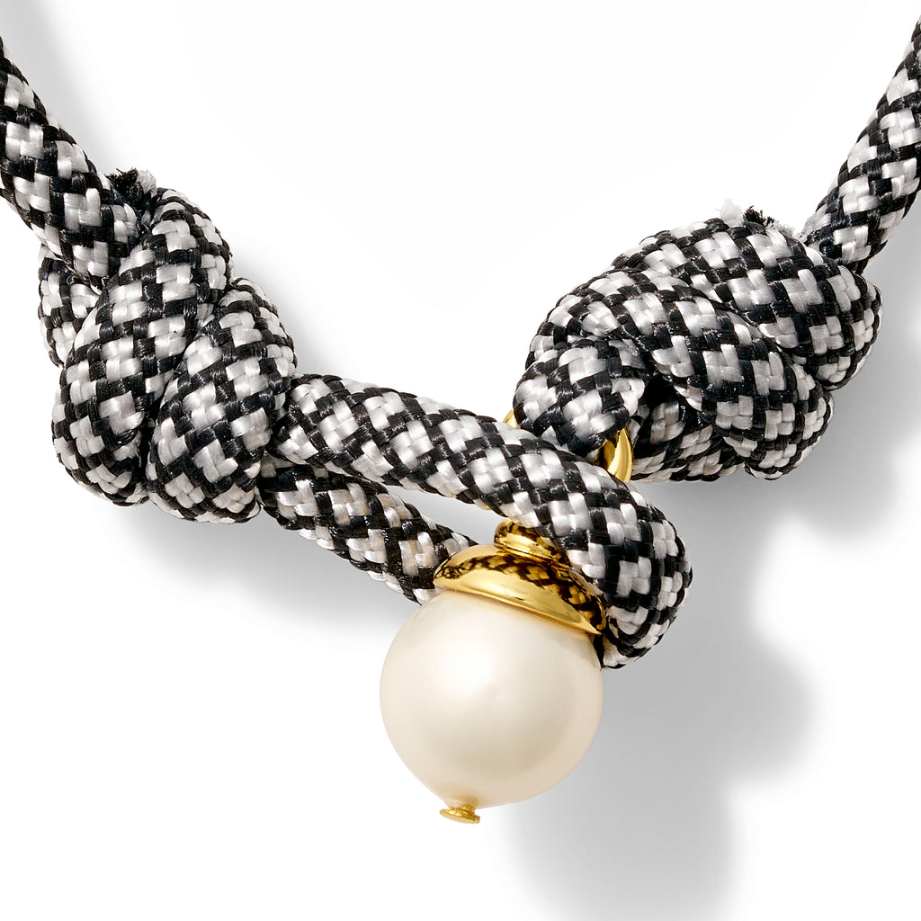 The Paracord + Pebble Pearl Pendant