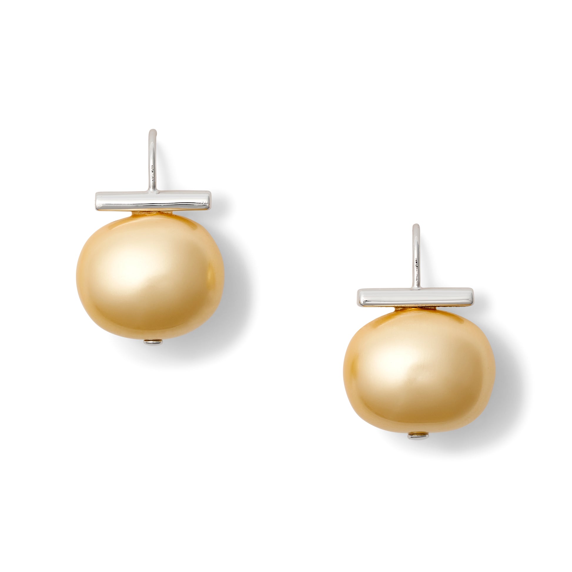 Statement Making Buttery Gold + Sterling Silver Earring