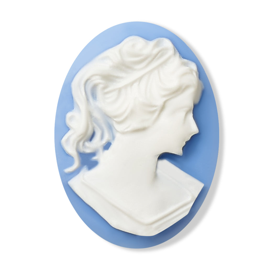 Sterling Silver Grande Cameo Pendant Necklace