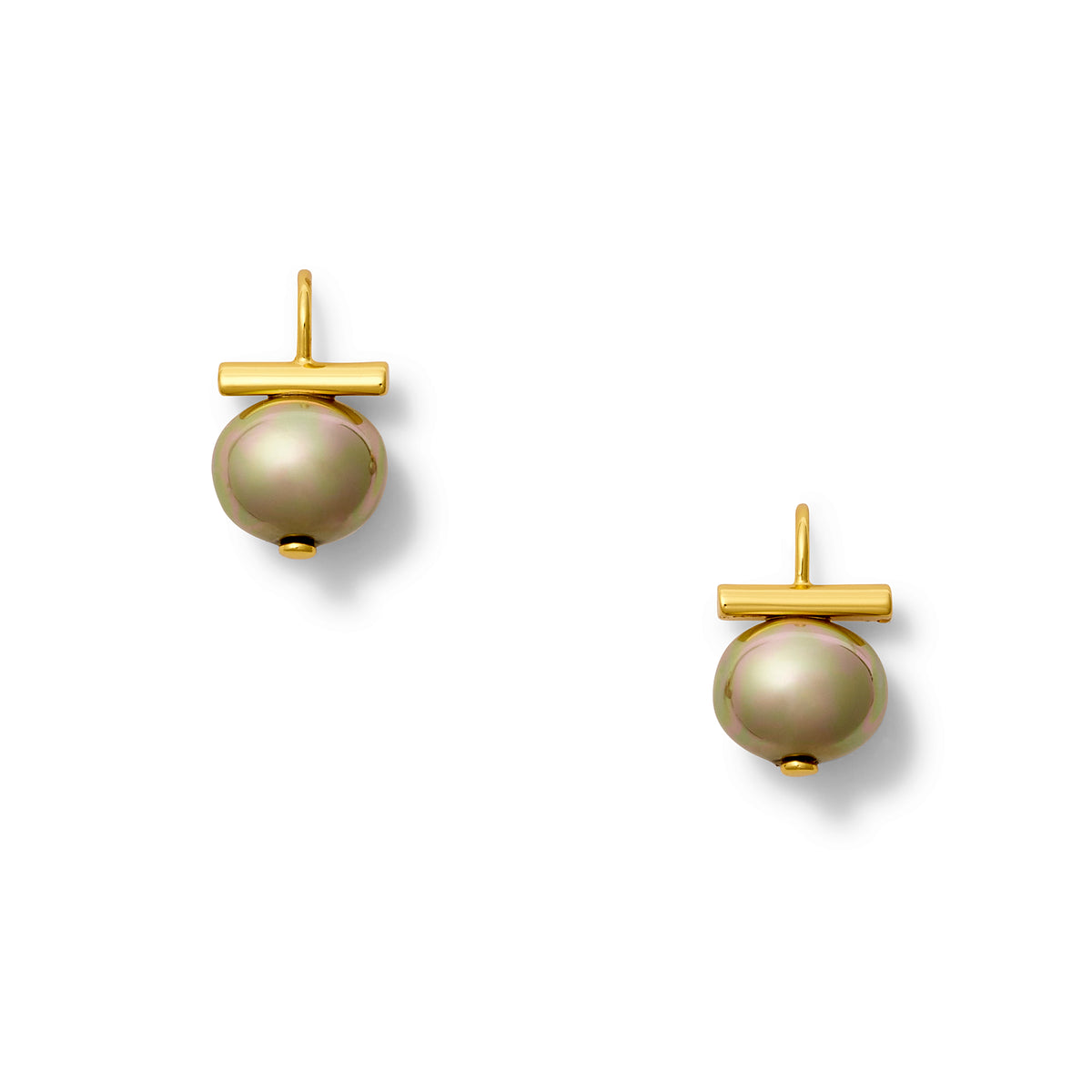 Biscuit Petite + Sweet Pebble Pearl Earring