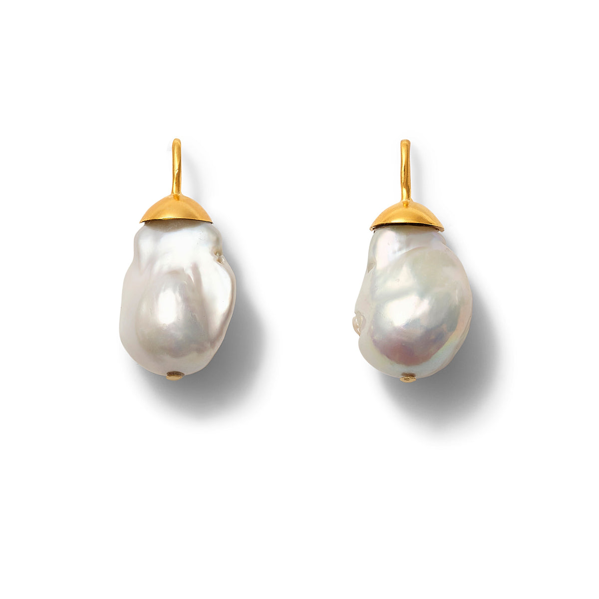 Sciura Bianco Baroque Pearl Earrings