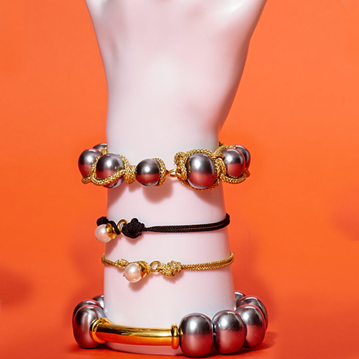 Big Pebble Stack Bracelet