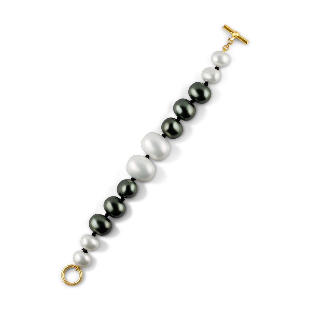 Caviar + Pearls bracelet