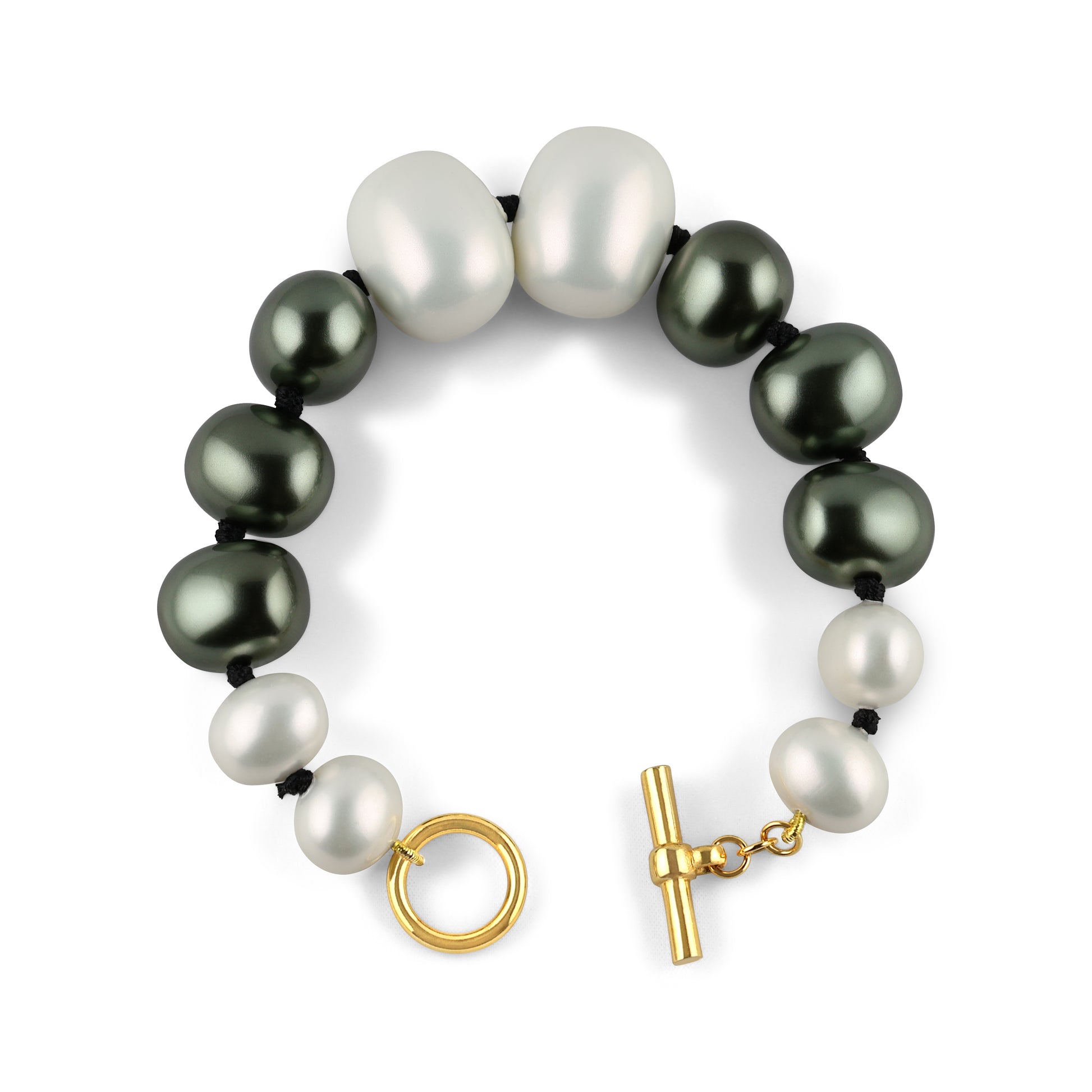 Caviar + Pearls bracelet