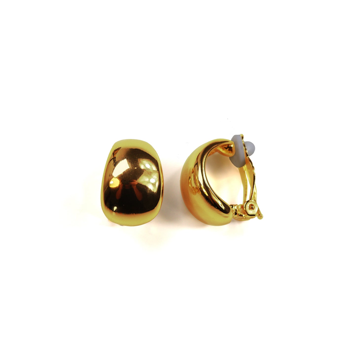 Gilded Puff Clip Earring