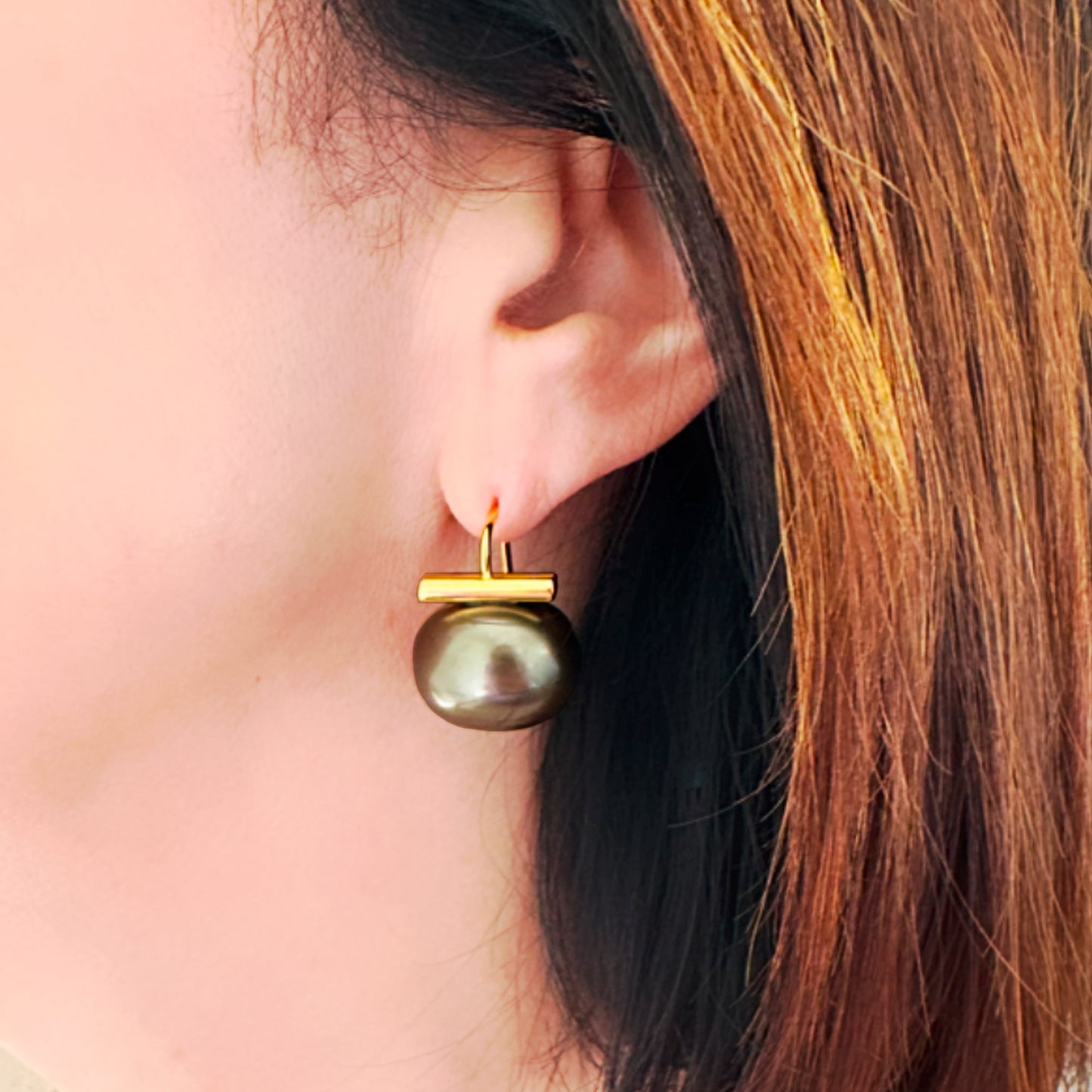 Espresso Statement Making Pebble Pearls Large