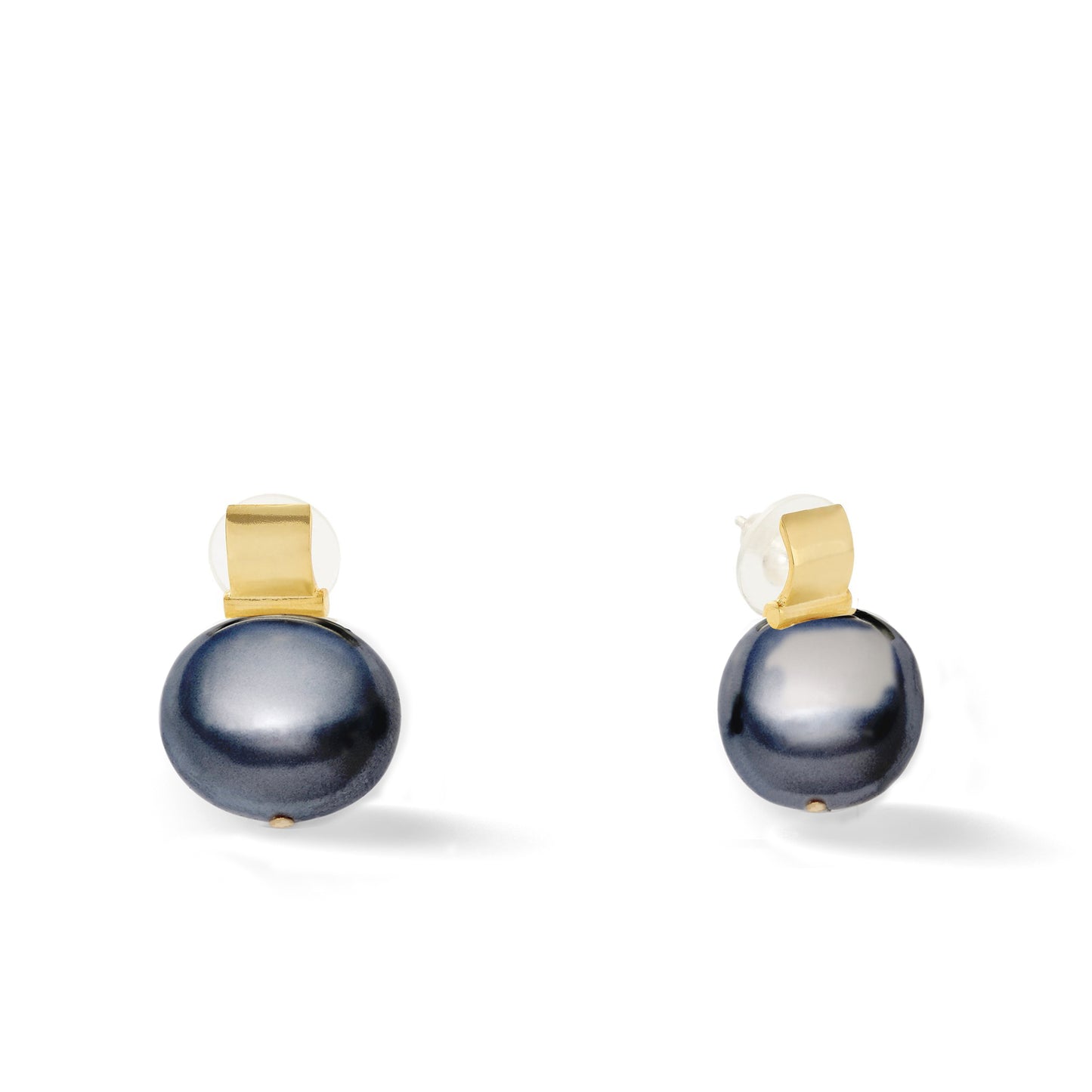 Elegant + Statement Making Pebble Pearl Post-Large