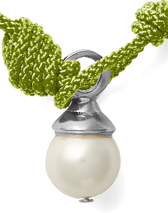 The Silver Ball + Pearl Knotting Bracelet