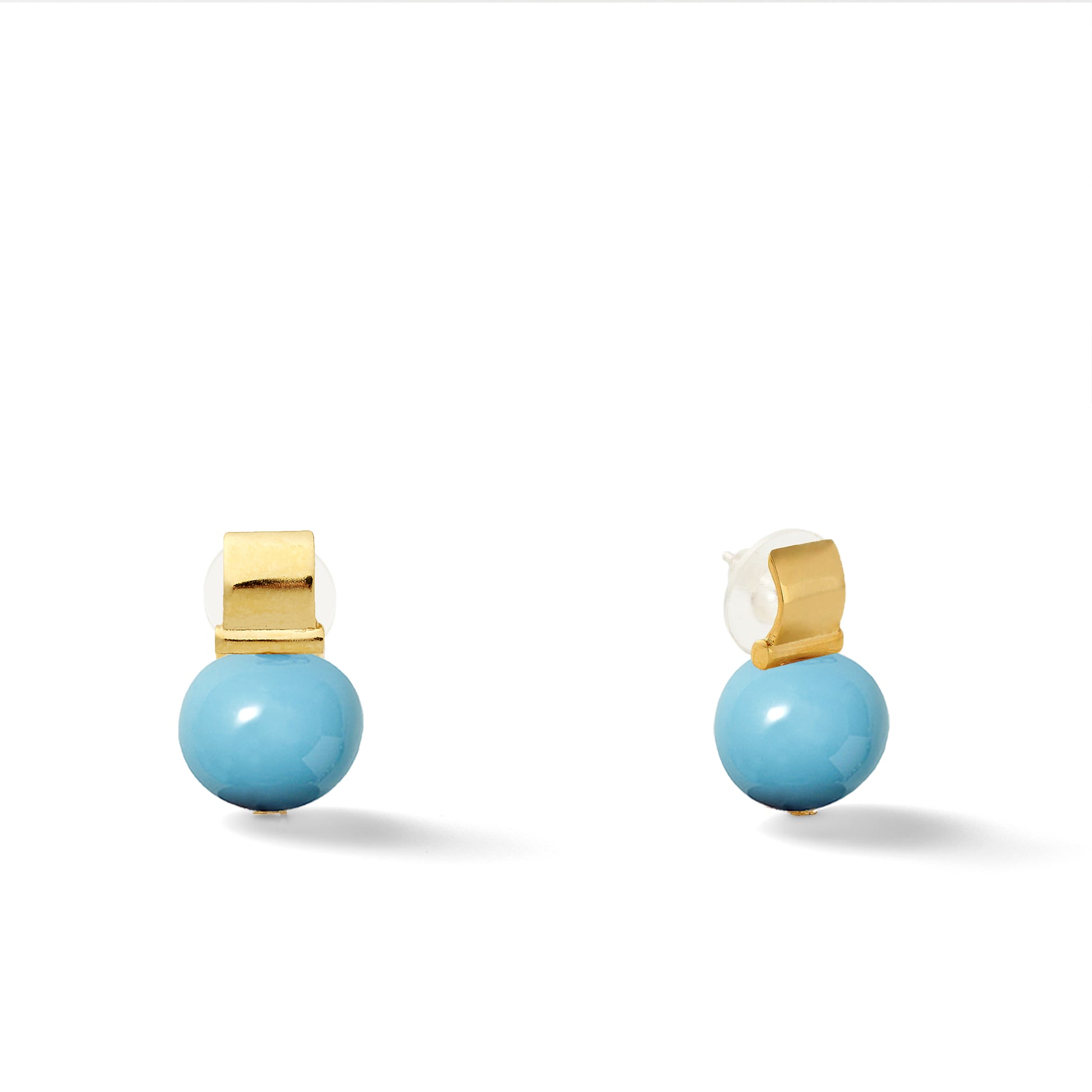 Smooth + Classic Pebble Pearl Posts Medium