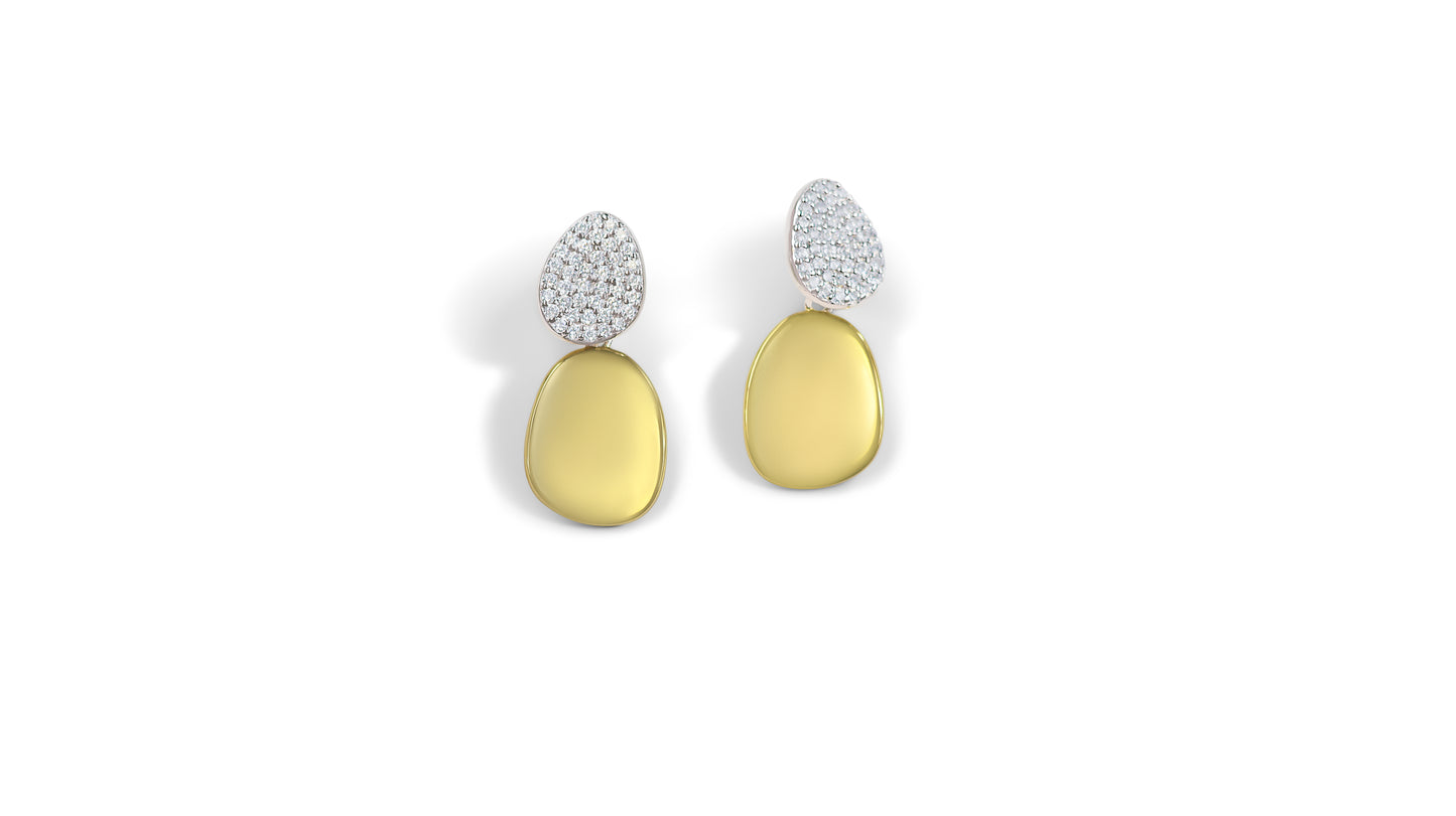 Thumbprint Gold + Pave 