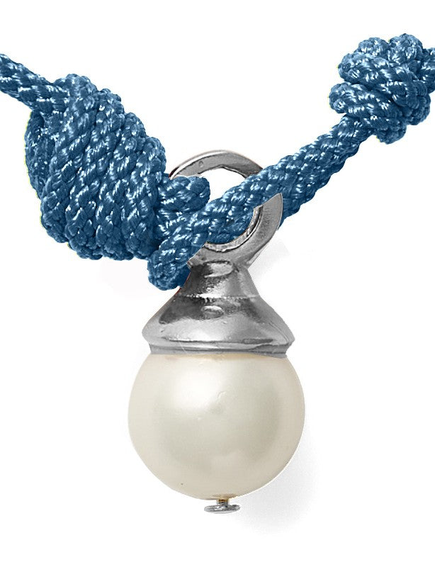 The Silver Ball + Pearl Knotting Bracelet