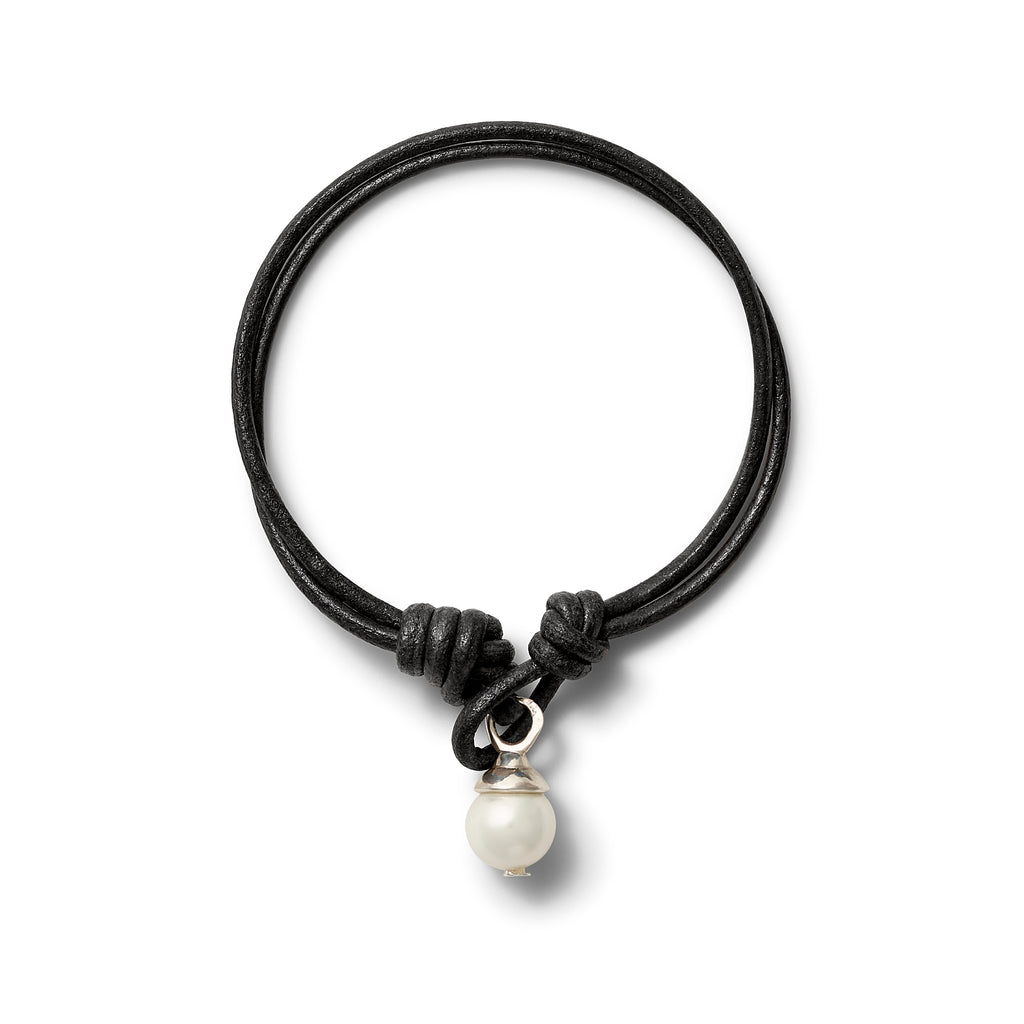 Teeny Sterling + Black Leather Trio
