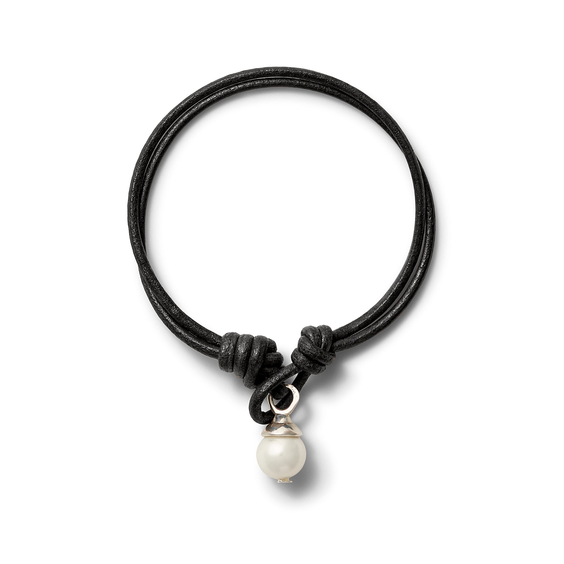Teeny Sterling + Black Leather Trio