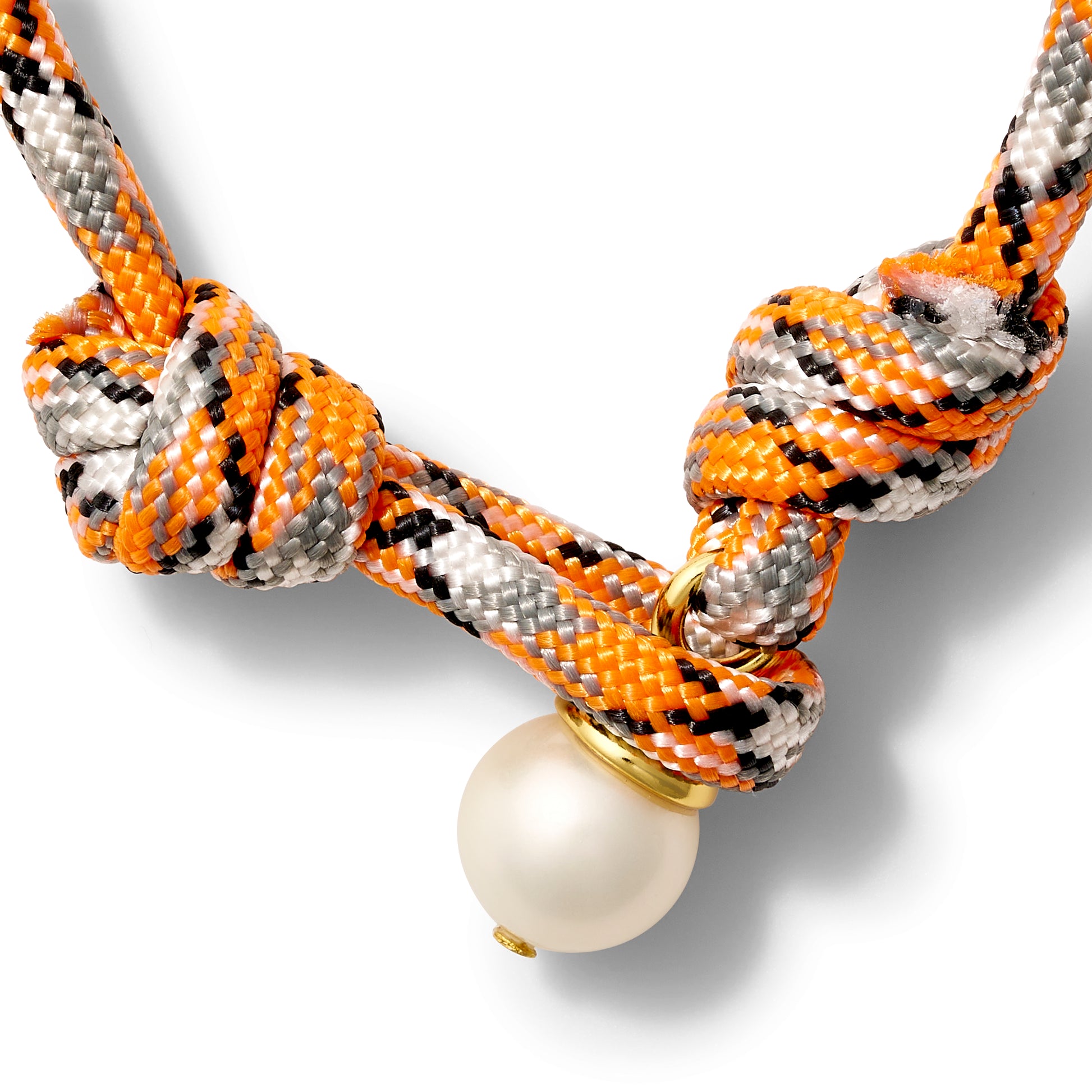 The Paracord + Pebble Pearl Pendant