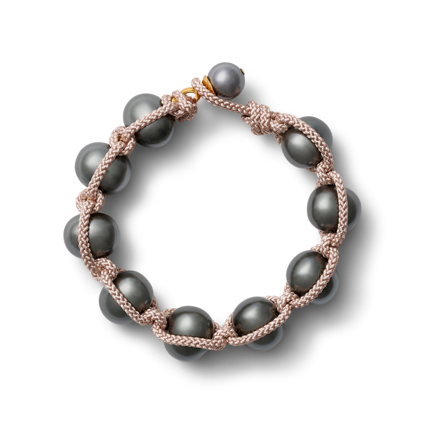 Macrame + Pearl Bracelet