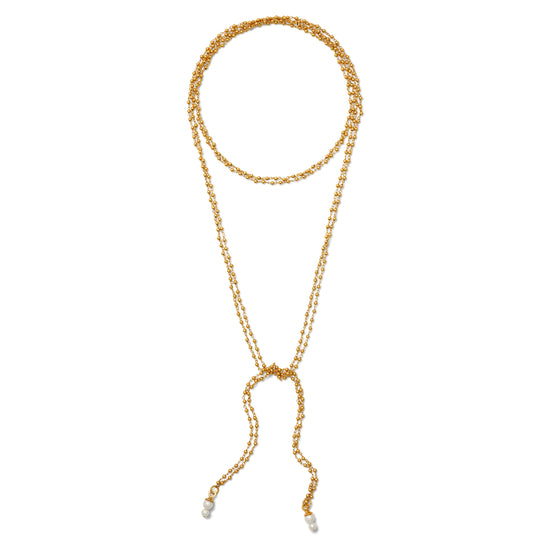Load image into Gallery viewer, Pea Pod Pearl Lariat
