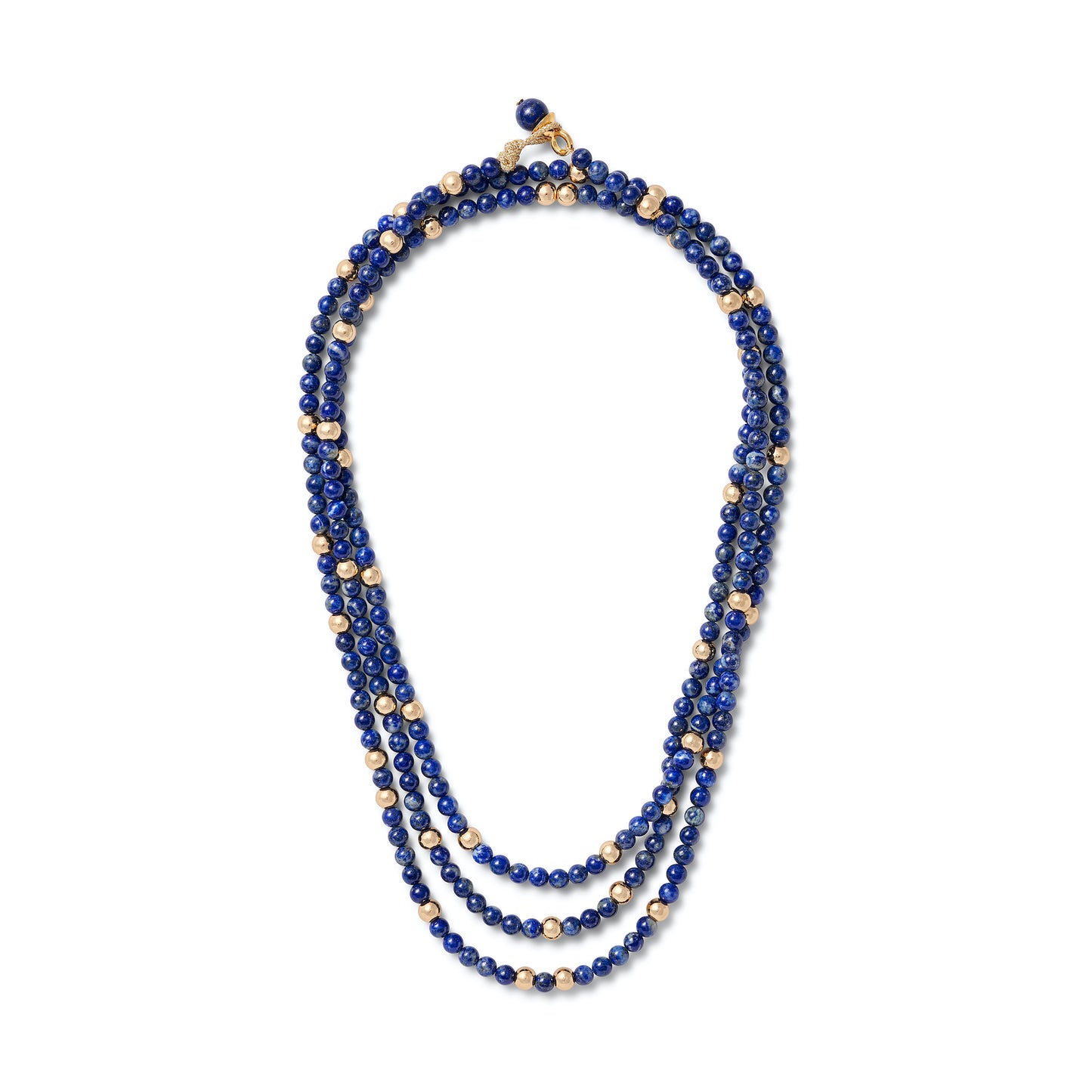 Lapis + Gold Layering Necklace