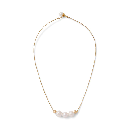 Julie’s Pearls on Cord Necklace