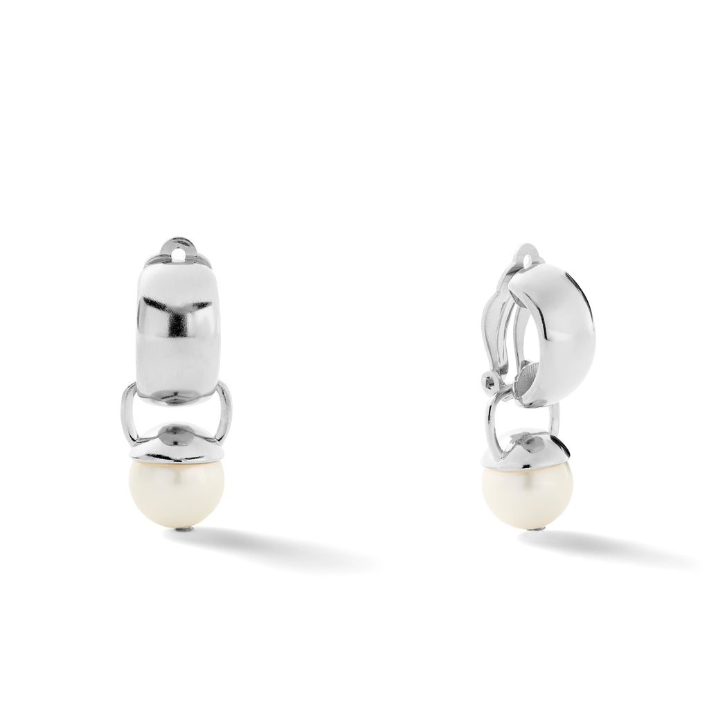 Sterling Sleek & Sculpted Ear Clips Medium