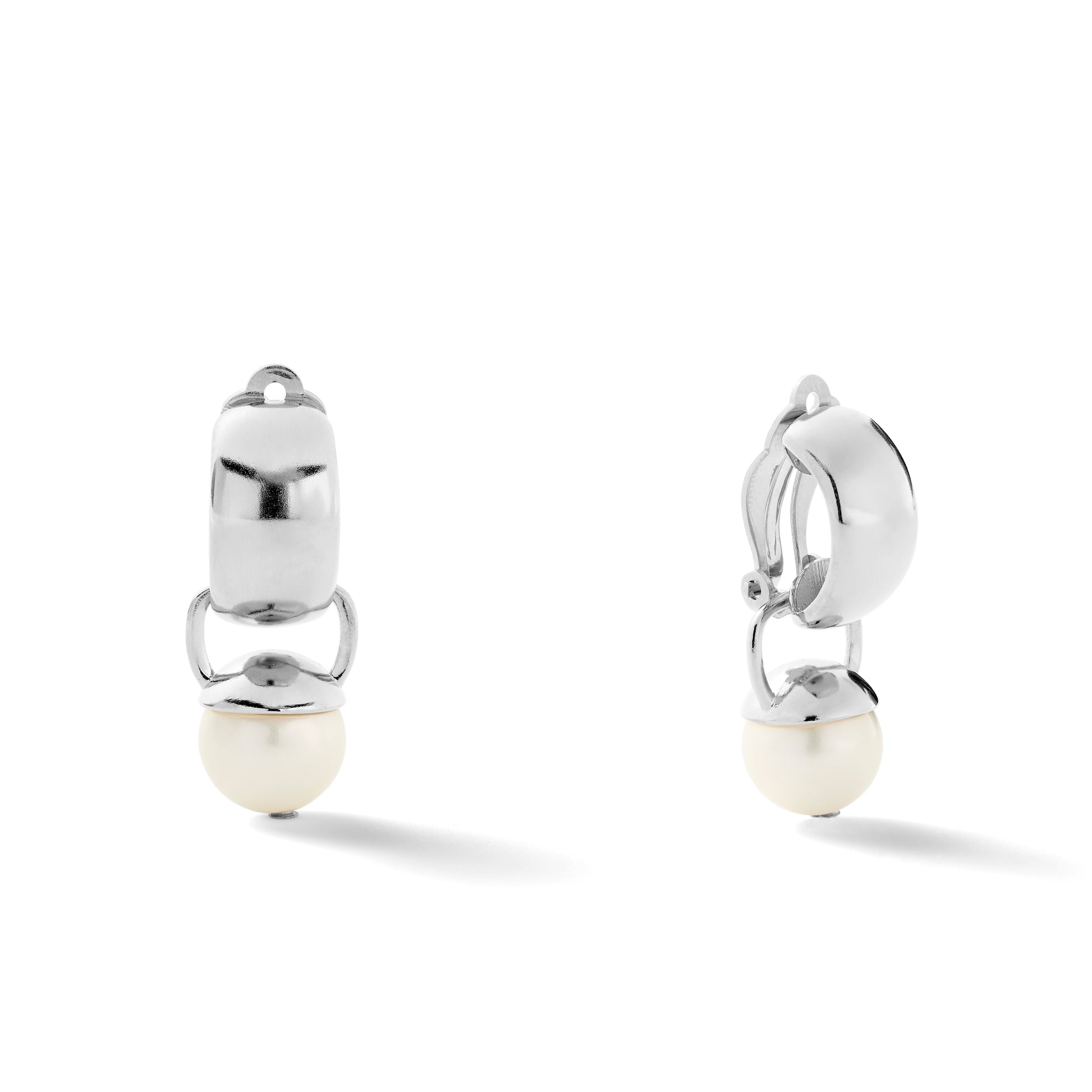 Sterling Sleek & Sculpted Ear Clips Medium