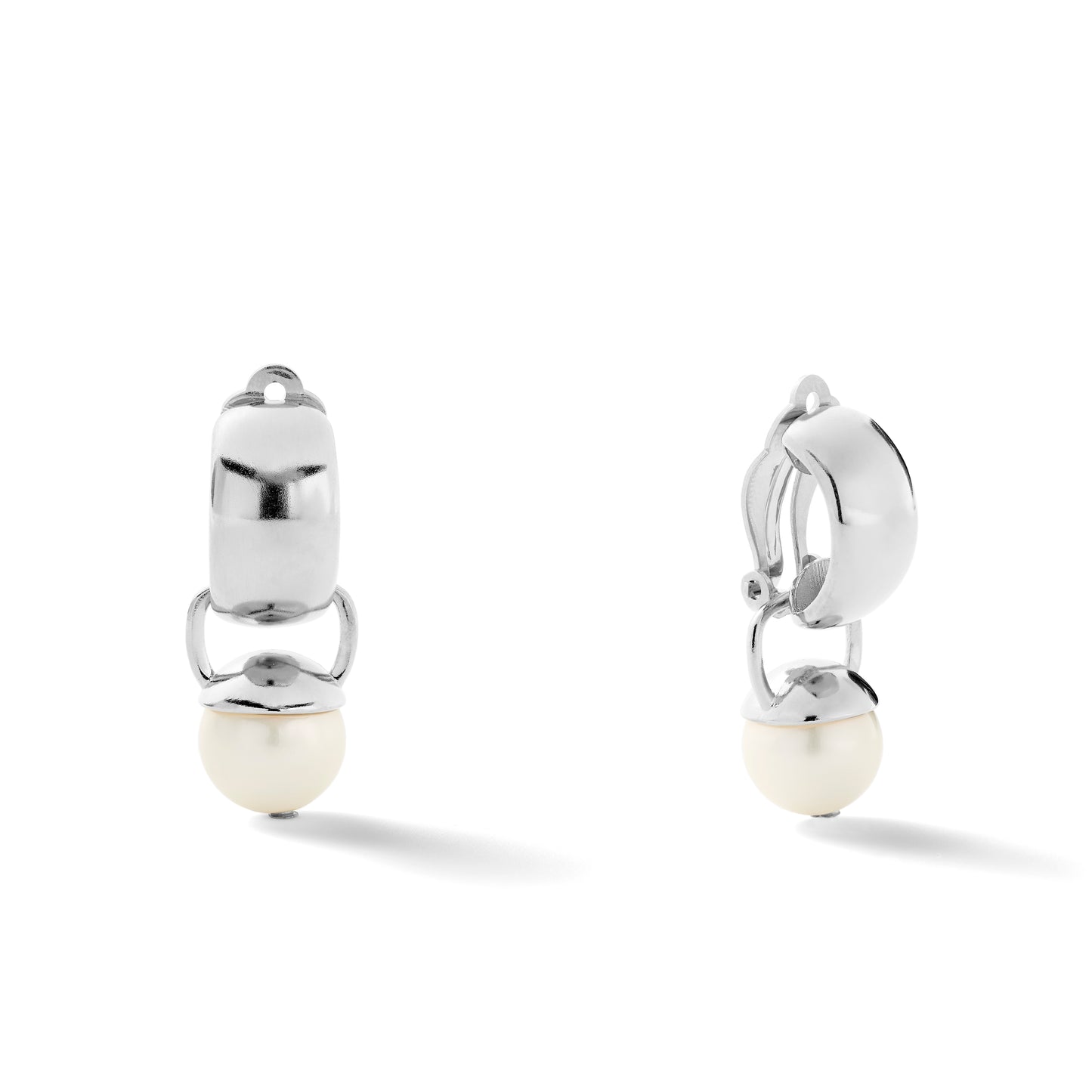Sterling Sleek & Sculpted Ear Clips Medium