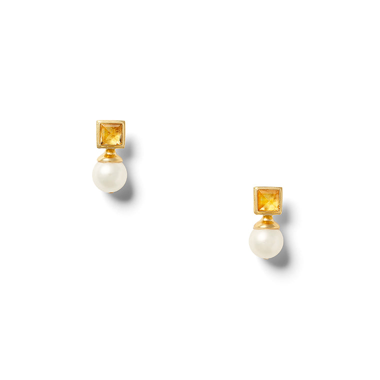 Mrs. Citrine Earring