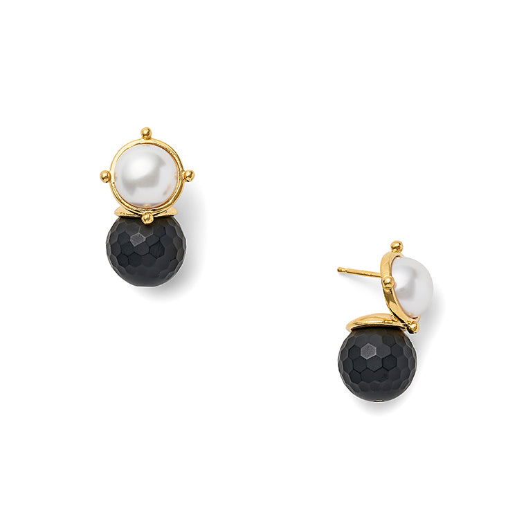 Black + White Lady Earring