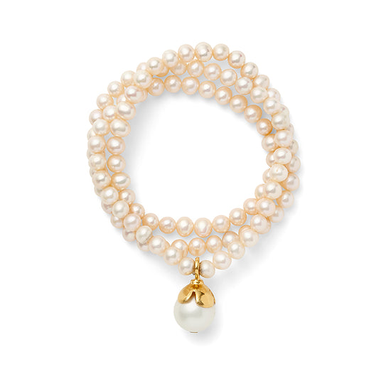 Petal Pearl Bracelet:  shimmery, white freshwater pearls