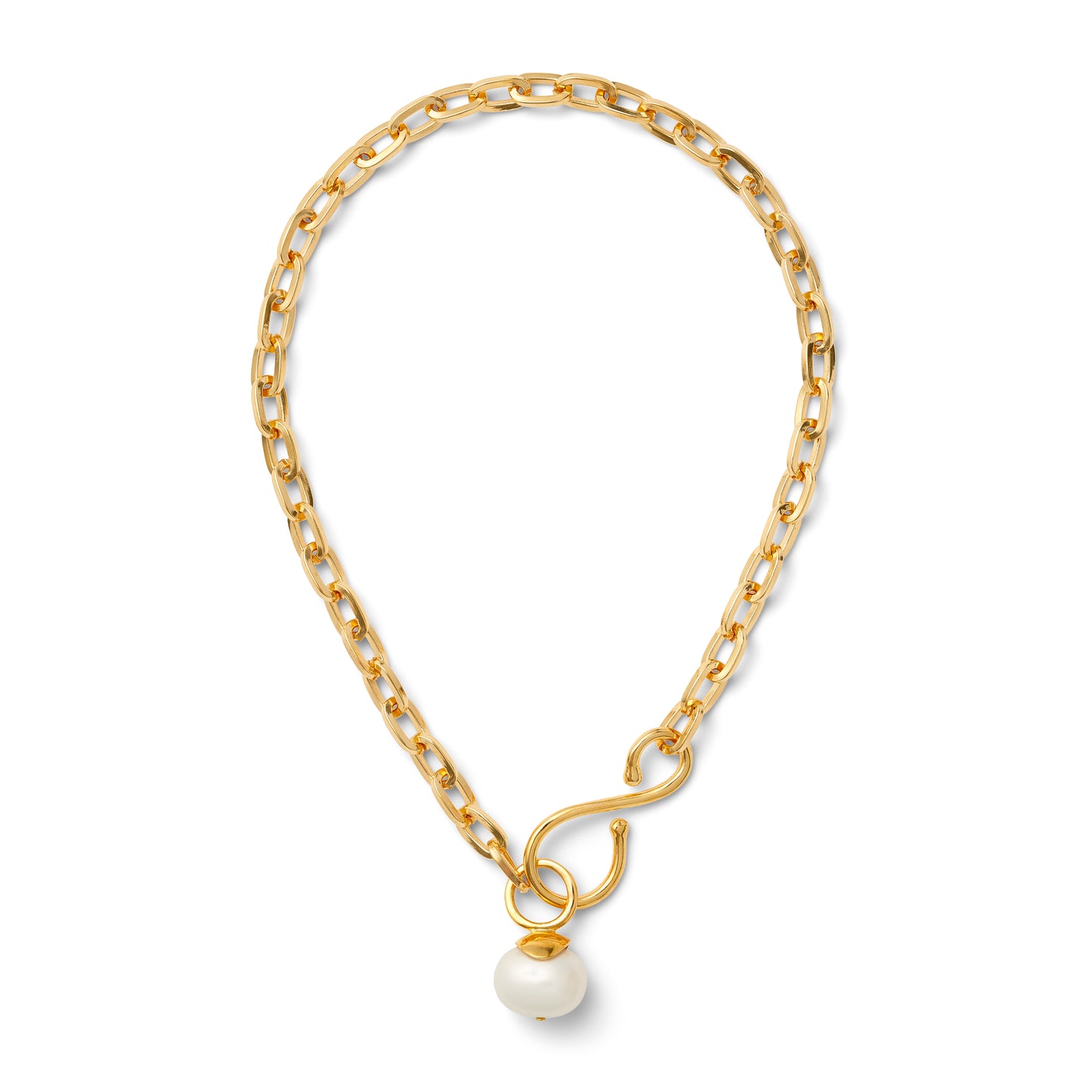 Big + Bold Gold Pearl Pendant